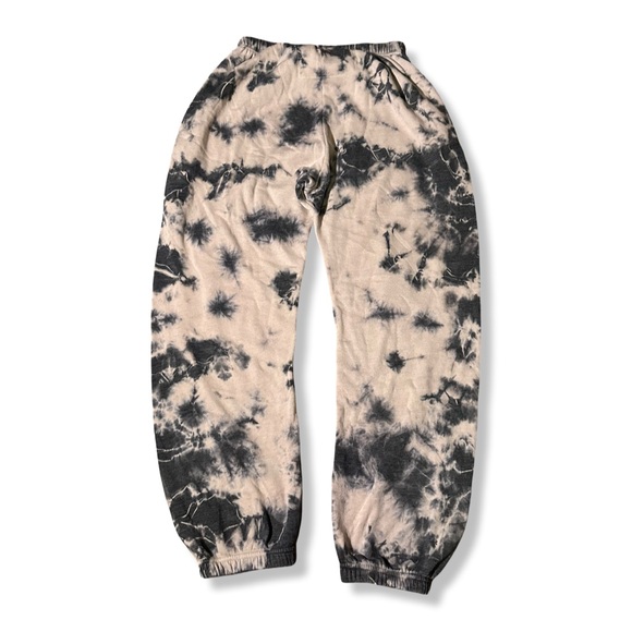 Aviator Nation Black & Cream Tie-Dye Joggers - Picture 2 of 3